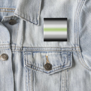 Gradient Agender-Stolzflagge mit individuellem Nam Button