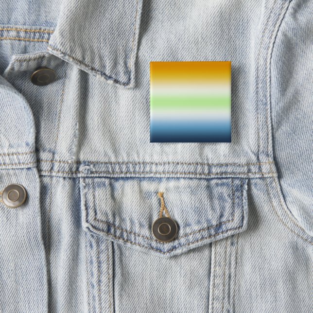 Gradient AroAce Agender Pride Button (Beispiel)