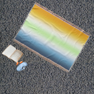Gradient AroAce Agender Pride Decke
