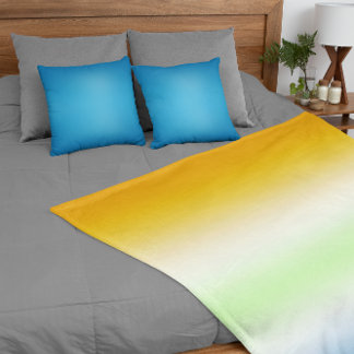Gradient AroAce Agender Pride Fleecedecke