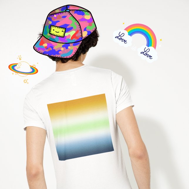 Gradient AroAce Agender Pride T-Shirt (Von Creator hochgeladen)