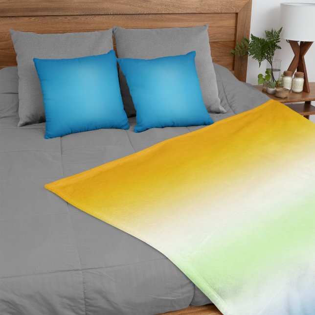 Gradient AroAce Agender Stolz Fleecedecke (Von Creator hochgeladen)