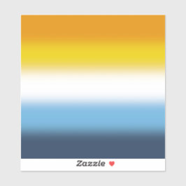 Gradient AroAce Pride Flag - farbenfrohe AroAce-Fl Aufkleber