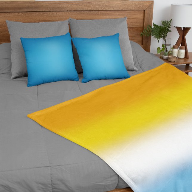 Gradient AroAce Pride Flag - farbenfrohe AroAce-Fl Fleecedecke (Von Creator hochgeladen)