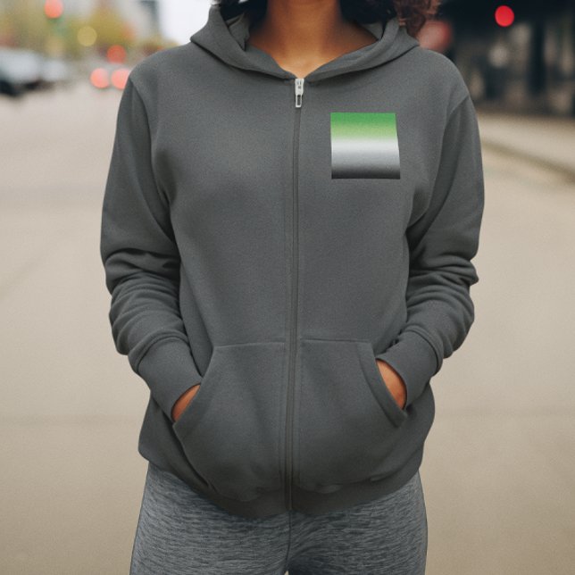 Gradient Aromantic Flag - farbenfroher, aromantisc Hoodie (Von Creator hochgeladen)