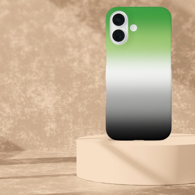 Gradient Aromantic Flag - farbenfroher, aromantisc iPhone 16 Hülle (Von Creator hochgeladen)