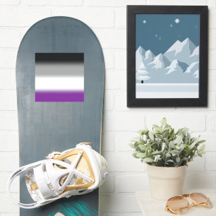 Gradient Asexuellen-Stolzflagge - Farbige ACE-Flag Aufkleber