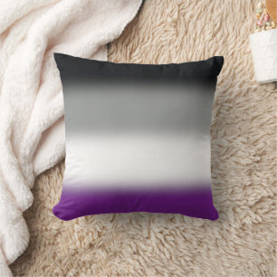 Gradient Asexuellen Stolzflagge - Farbige ACE-Flag Kissen