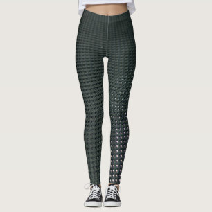 Gradient Black an Blue Geometric Design Leggings