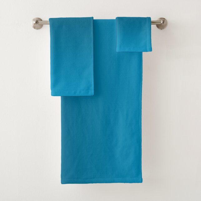 Gradient Blau - hell bis tief | Stimmungshintergru Badhandtuch Set (Insitu)