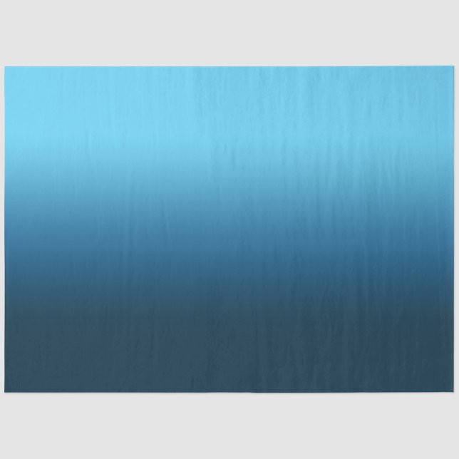 Gradient blue ombre seidenpapier (Vorderseite)