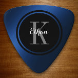Gradient Blue Personalisiert Plektrum<br><div class="desc">Doppelseitendruck - Großartiges personalisiertes Design auf diesem benutzerdefinierten Plektrum</div>