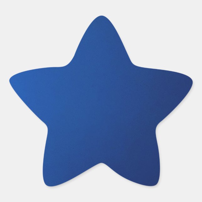Gradient Blue Star Stickers (Vorderseite)