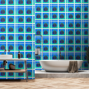 Gradient Blue Vessel Tapete