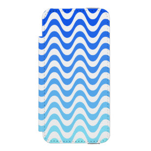 Gradient Blue Waves Incipio Watson™ iPhone 5 Geldbörsen Hülle