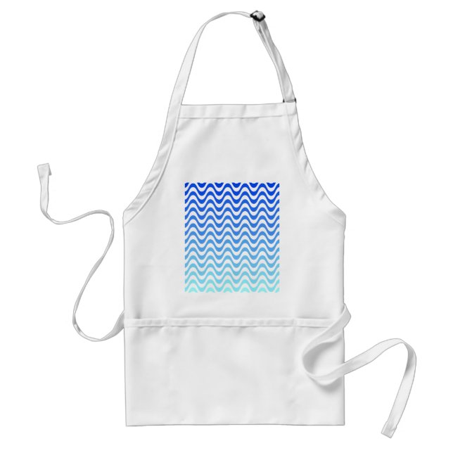 Gradient Blue Waves Schürze (Vorne)