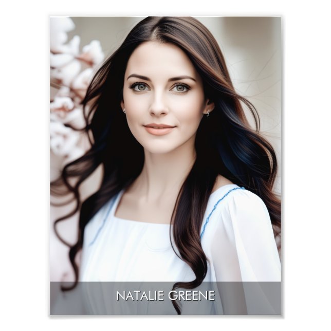 Gradient Border 8.5x11 Photogenic Photo Print (Devant)