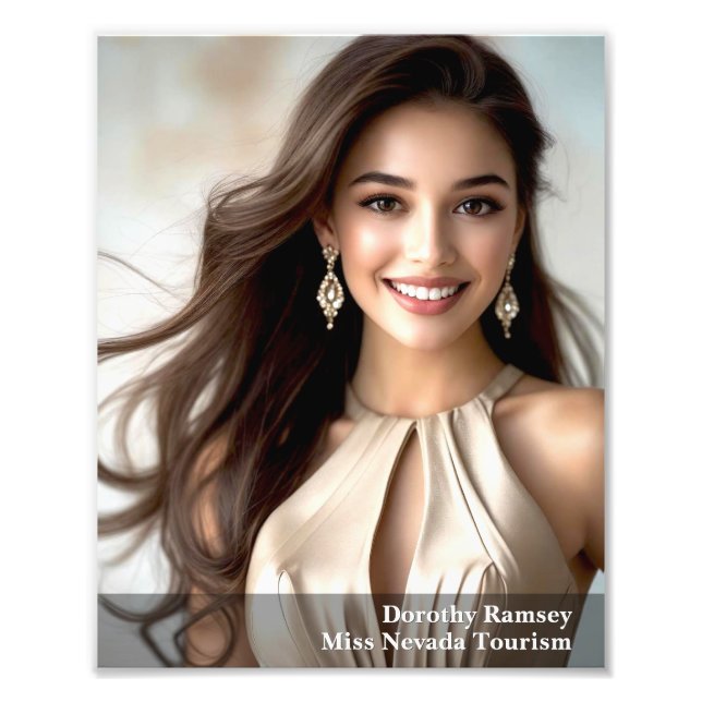 Gradient Border 8x10 Photogenic Pageant Print Fotodruck (Vorne)