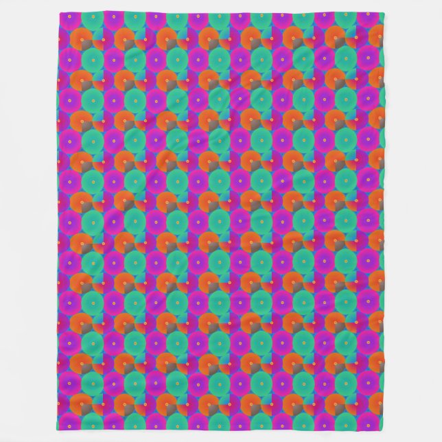 Gradient Circle Fleece Blanket - Dopamin Style (Vorderseite)