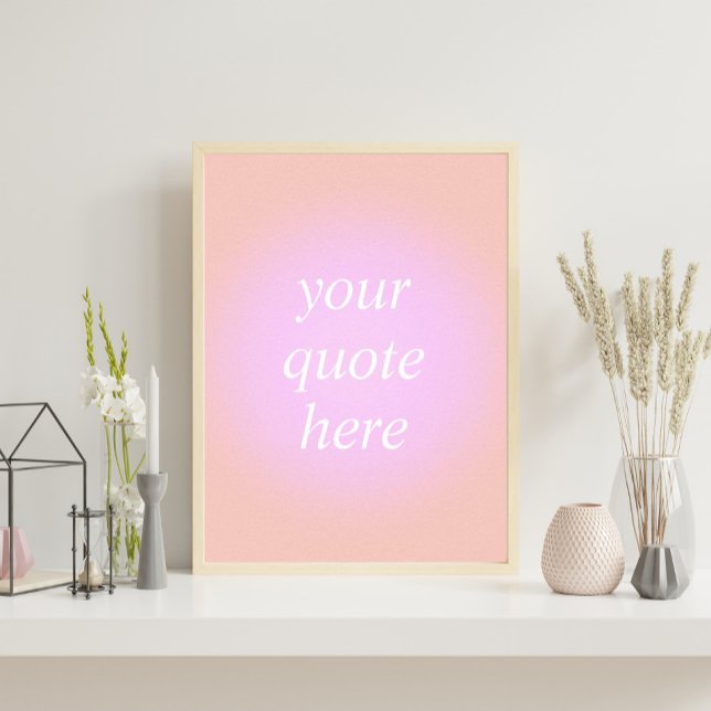 Gradient Custom Quote Poster (Von Creator hochgeladen)