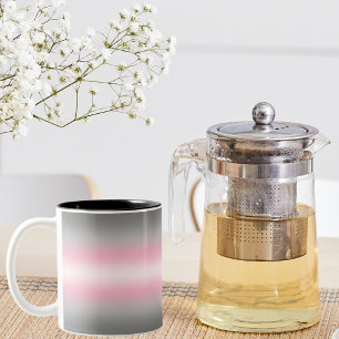 Gradient-Demigirl-Stolzflagge – Demigirl-Flagge Zweifarbige Tasse