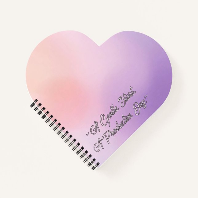 Gradient Field - Modern Cover Art Notizbuch (Vorderseite)