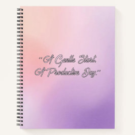 Gradient Field - Modern Cover Art Notizbuch