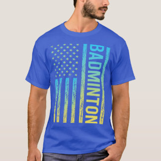 Gradient Flag 02 Badminton T-Shirt