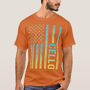 Gradient Flag 02 Cellist Cello spielend T-Shirt