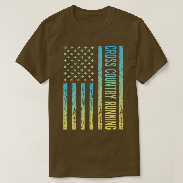 Gradient Flag 02 Cross Country Running XC T-Shirt (Design vorne)