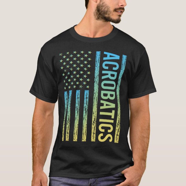Gradient Flag Acrobatics Acrobat T-Shirt (Vorderseite)
