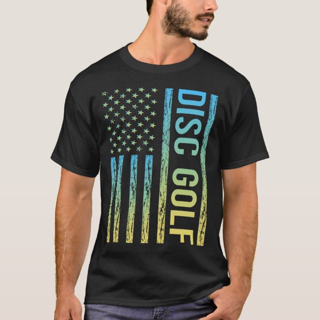 Gradient Flag Disc Golf T-Shirt (Vorderseite)