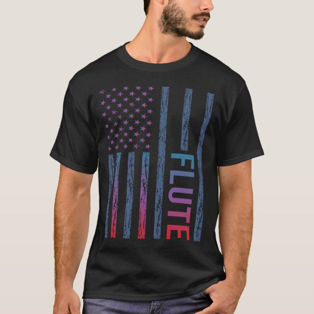 Gradient Flag Flute T-Shirt (Vorderseite)