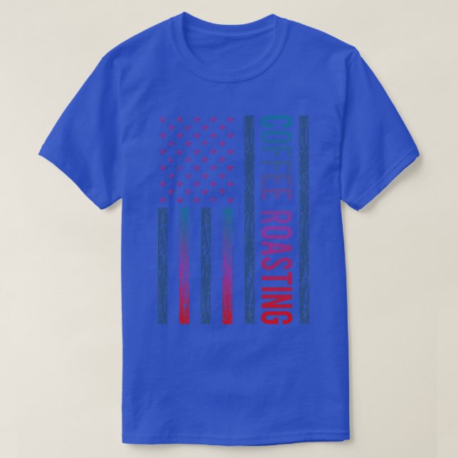 Gradient Flag Kaffee Rösten T-Shirt (Design vorne)