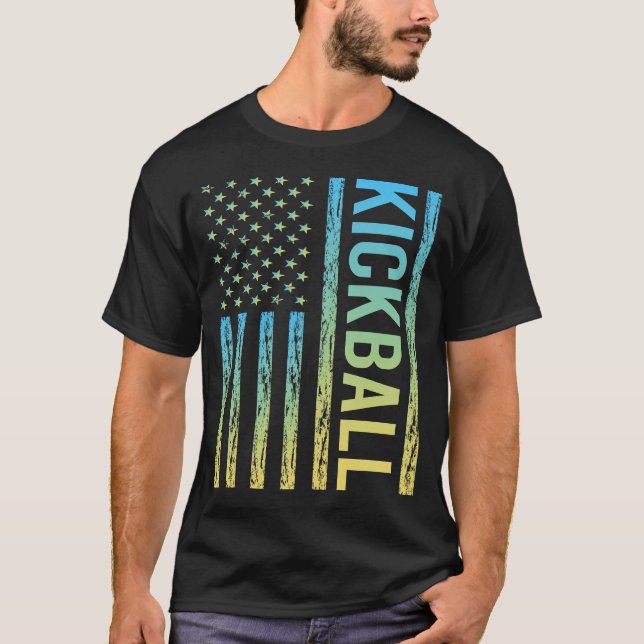 Gradient Flag Kickball T-Shirt (Vorderseite)