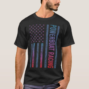 Gradient-Flag-Powerboat-Rennen T-Shirt