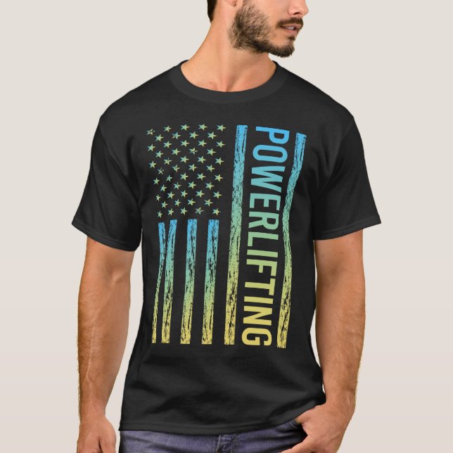 Gradient Flag Powerlift T-Shirt (Vorderseite)