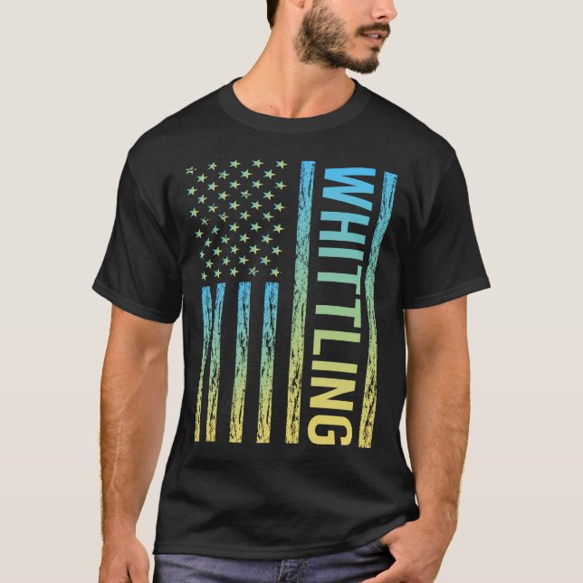 Gradient Flag Whittling T-Shirt (Vorderseite)