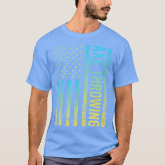 Gradient-Flagge 02 Axtwerfer wirft Äxte T-Shirt