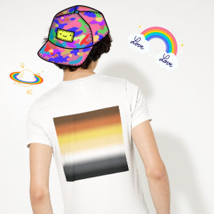 Gradient Gay Bär Pride Flagge - Farbige Bärenflagg T-Shirt