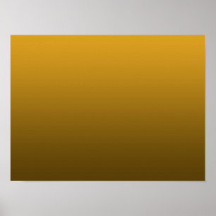 Gradient Gelb - tief zu hell Stimmungs-Hintergru Poster