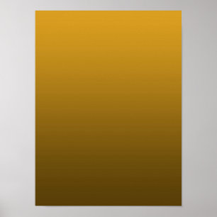 Gradient Gelb - tief zu hell Stimmungs-Hintergru Poster