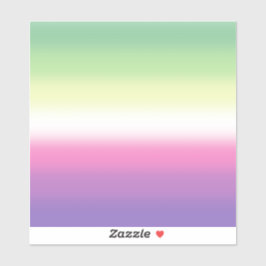 Gradient Genderfea Pride Flag - Genderdosflagge Aufkleber