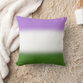 Gradient Genderqueer Pride Flag - Genderqueer Flag Kissen