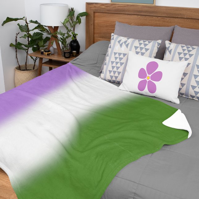 Gradient Genderqueer Pride Flag - Genderqueer Flag Sherpadecke (Von Creator hochgeladen)