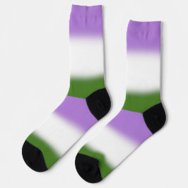 Gradient Genderqueer Pride Flag Socken