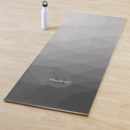 Gradient Geometric Mesh Muster Monogram Yogamatte