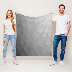 Gradient Geometric Mesh Pattern Fleecedecke