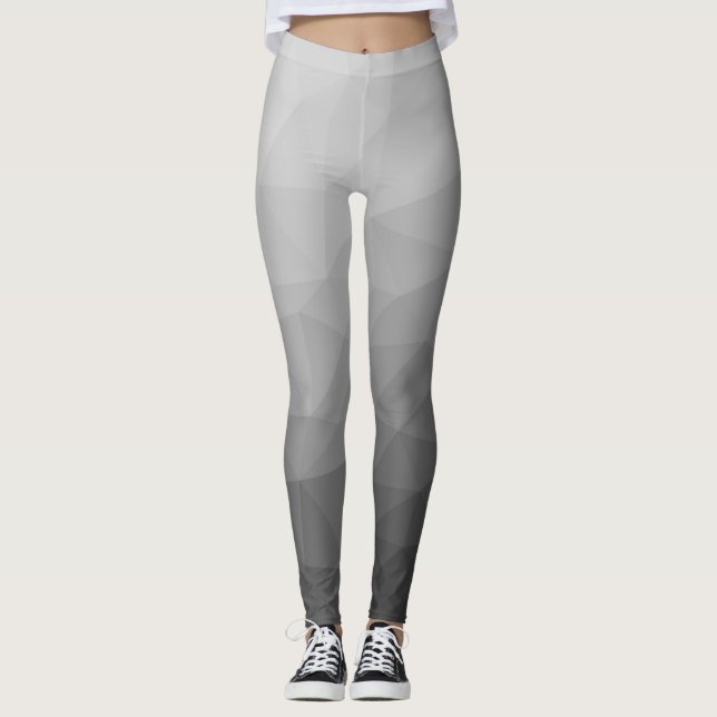 Gradient Geometric Mesh Pattern Leggings (Vorderseite)