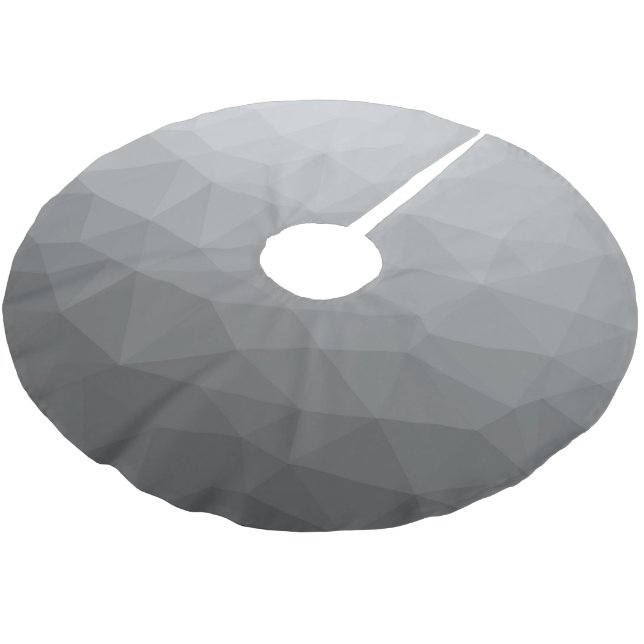 Gradient Geometric Mesh Pattern Polyester Weihnachtsbaumdecke (Schrägansicht)